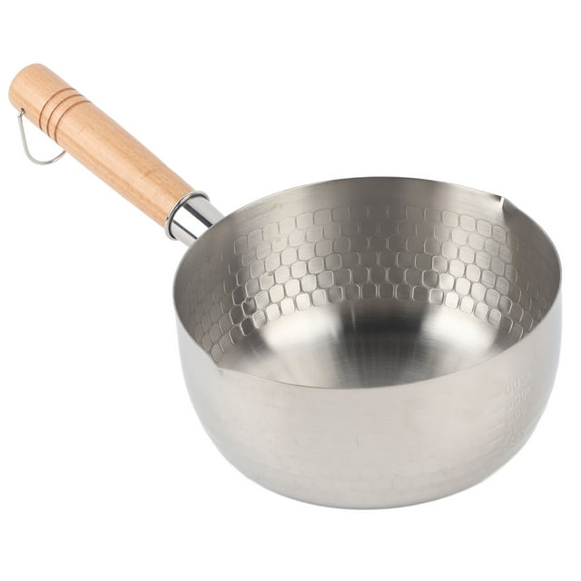 18cm/7.1in Saucepan 304 Stainless Steel Pot Supplement Food Pot without Lid for Kitchen Use