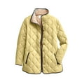 thumbnail image 3 of Womens Plus Size Lightweight Puffer Jacket Long Sleeve Quilted Design Button Front Winter Coat, 3 of 9