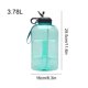 thumbnail image 3 of Eigraketly jarro plástico del viaje del marcador de tiempo de la botella de agua del galón de motivación 3.78L Ropa Deportiva, Zapatos Verde claro Eigraketly OD019765-04B, 3 of 6
