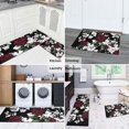 thumbnail image 5 of Pioneer Flower Floral Print Pattern Kitchen Rugs Sets Of 2,Anti Fatigue Kitchen Mat Rugs Non Slip Washable,Decorative Kitchen Floor Mats for Kitchen,Sink,Laundry,17"x30"+17"x47", 5 of 7