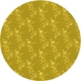 thumbnail image 1 of Ahgly Company Indoor Round Patterned Dark Golden Rod Brown Area Rugs, 6' Round, 1 of 6