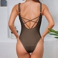 thumbnail image 4 of Mujeres Bikini Trajes de Baño Correas Traje de Baño de Color Sólido Versión Grasa, Traje de Baño de Cintura Alta Sexy para Mujeres, 4 of 5