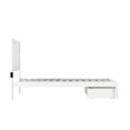 thumbnail image 5 of AFI NoHo 14" Twin XL Wood Platform Bed Frame with Foot Drawer Storage, White, 5 of 7