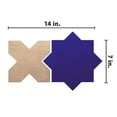 thumbnail image 3 of Merola Tile Knaas Argile Star - Bianco with Bianco Cross, 3 of 7