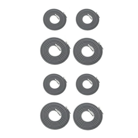 

8pcs Practical Deck Chair Rope Deck Chair Accessories Chaise Longue Rope Chaise Elastic Rope (Dark Grey)