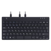 R-Go Split Ergonomic Keyboard, QWERTY (US), Black, Wired USB Keyboard/Spilt, Wired/Windows, Linux