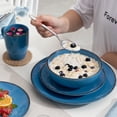 thumbnail image 4 of Vancasso Dinnerware Sets, Stoneware Dinner Set for 4, 16-Piece Series Navia, Dark Blue, 4 of 10