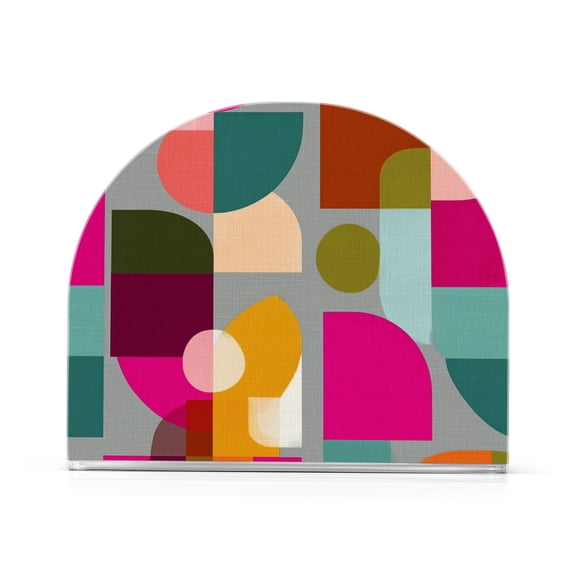Yayeee Napkin Holder for Table Kitchen Paper Tissue Organization, Abstract Geometric Pattern