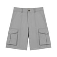 thumbnail image 6 of Liyamei Kids School Uniform Shorts with Button and Pockets for Summer Size 5-15,Grey, 6 of 7