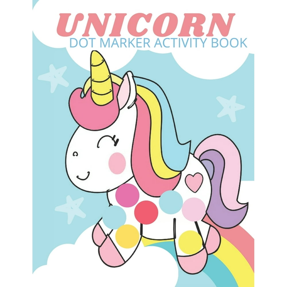 Ana Anis Dot marker activity book unicorn dot coloring book for