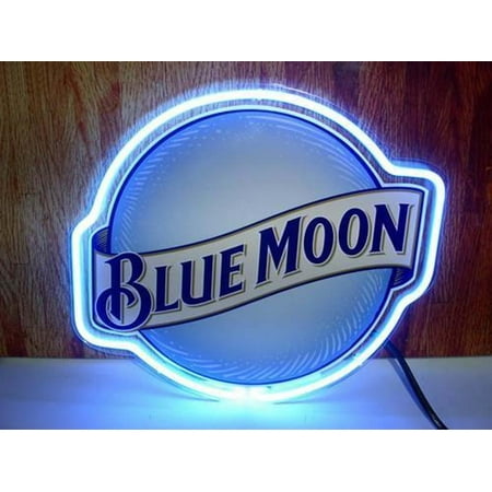 Desung Brand New Blue Moon Beer Neon Sign Handcrafted Real Glass Beer Bar Pub Man Cave Sports Neon Light 17