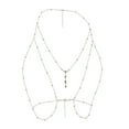 thumbnail image 3 of EIMELI AOVUWU Chest Chain Body Chain Sexy Bikini Three-dimensional Back Chain Halter Accessories, 3 of 4