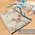 thumbnail image 4 of FORMRS 3 Ring Photo Album 4"x6" Self Adhesive Large Capacity PU Leather Cover, Light Red Flowers, 4 of 8