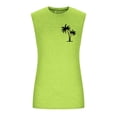 thumbnail image 1 of Men Summer Split Side Loose Fit Athletic Workout Tank Top Extended Length Hop Graphic Print Muscle Tee, 1 of 4