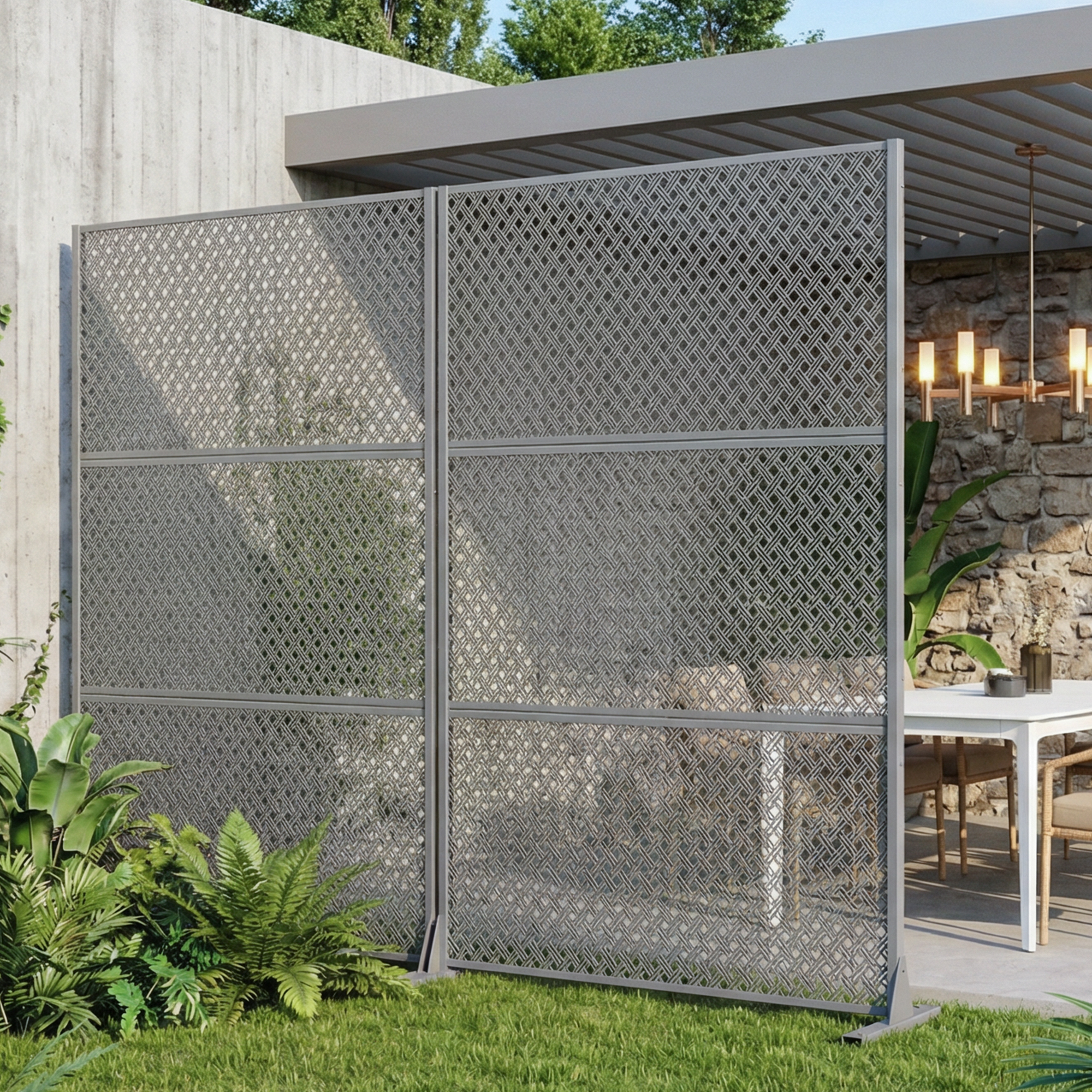 Outdoor Metal Privacy Screen