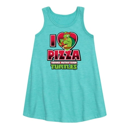 

Teenage Mutant Ninja Turtles - I Love Pizza - Girls Aline Dress