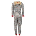 thumbnail image 5 of Viworld Matching Family Christmas Pajamas Set Reindeer Hoodie Jumpsuit Romper Holiday Pjs Onesise Sleepwear Adult Men Dad S, 5 of 8