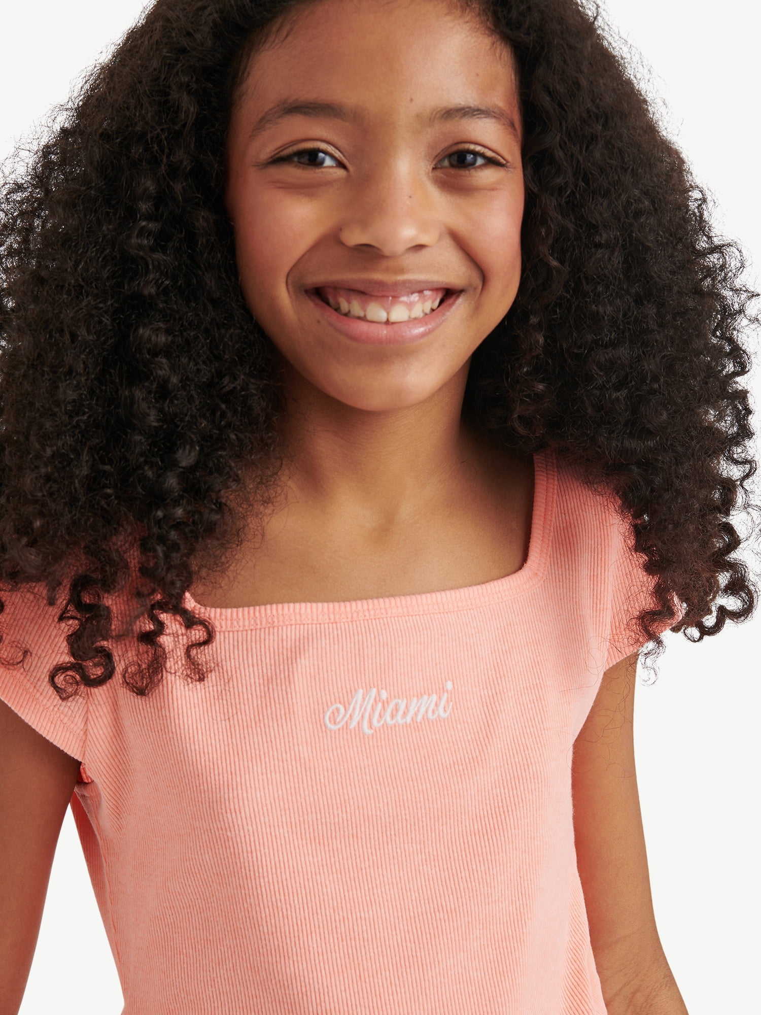Justice Girls Short Sleeve Active Top, Sizes XS - XLP
