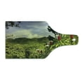 thumbnail image 2 of Forest Cutting Board, Rural Scenery Costa Rica Countryside Greenery Tropic Accents Botanical, Tempered Glass Cutting and Serving Board, Wine Bottle Shape, Green Red Violet Blue, by Ambesonne, 2 of 5