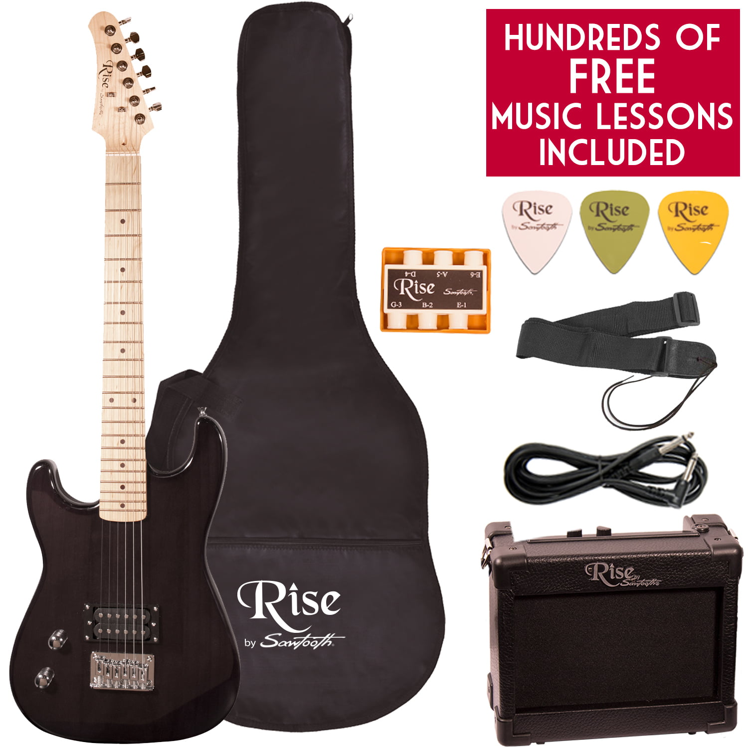 Rise by Sawtooth Left Hand Full Size Beginner's Electric Guitar
