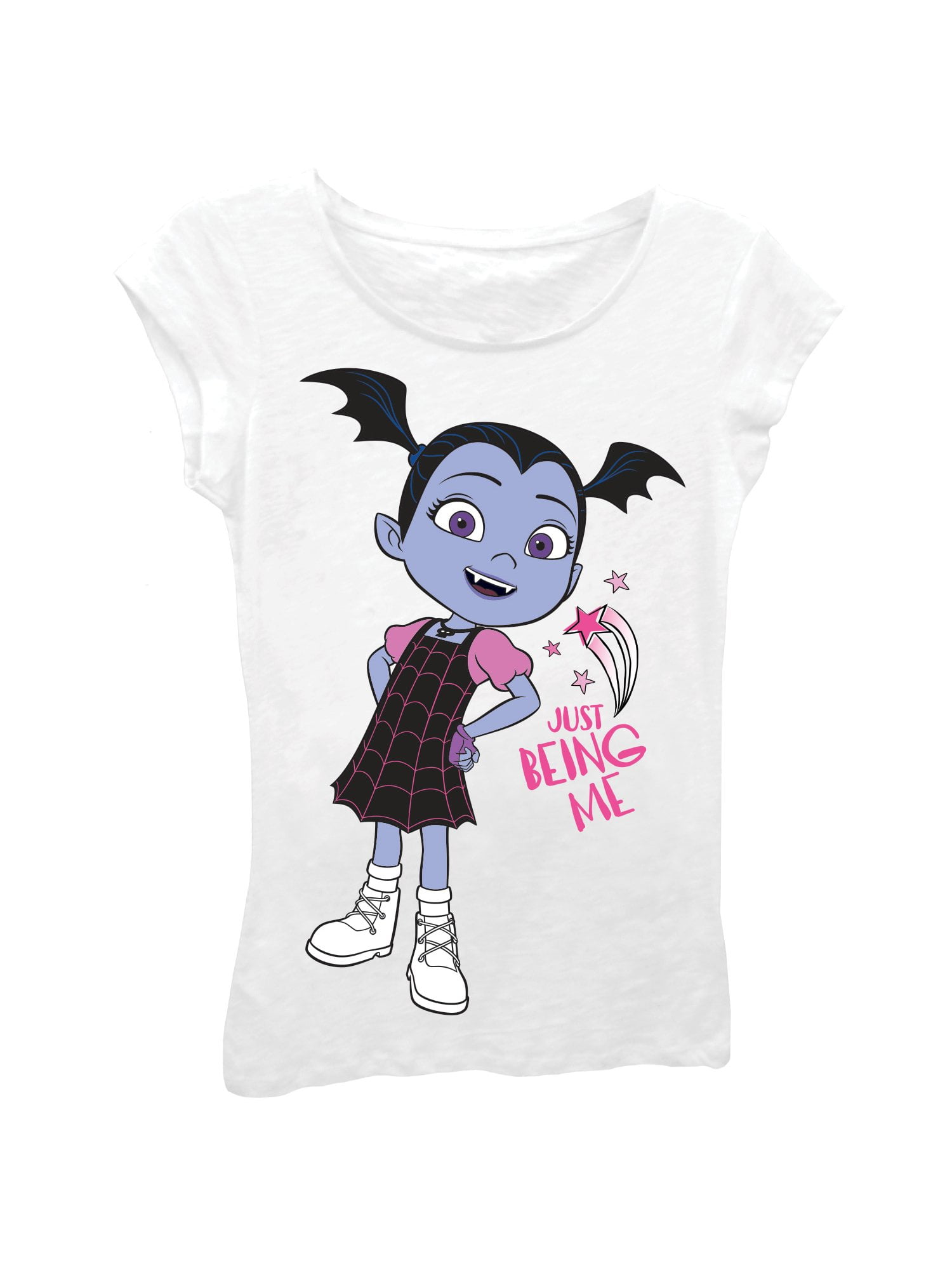 PCLOUD Toddle Girls Vampirina Short Sleeve T-Shirt 