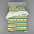 thumbnail image 2 of Ambesonne Colorful Bedding Set 3 Pcs, Ethnic Geometric Shapes, Twin, Pistachio Green Orange, 2 of 3