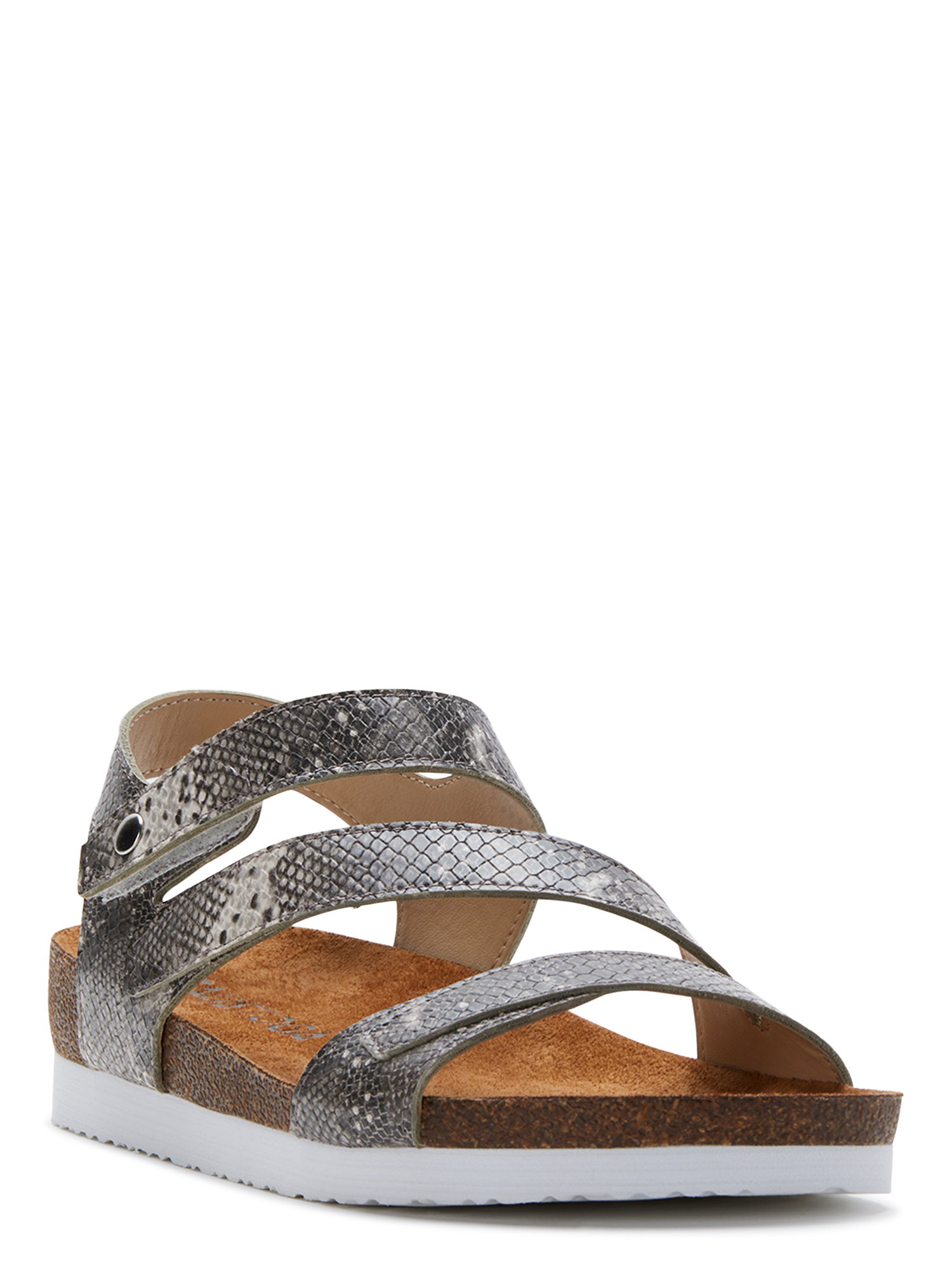 Calistoga women's ankle strap faux leather wedge sandals Clearance