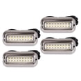 thumbnail image 1 of harper 4 Pieces Boat Transom Lights 27LED Underwater Light Marine Light Stainless Steel Green Light, 1 of 10