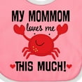 thumbnail image 4 of Inktastic Mommom Loves Me Grandson Boys or Girls Baby Bib, 4 of 4