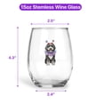 thumbnail image 5 of 4th of July Portuguese Water Dog Celebrates Independence Day 15oz Stemless Wine Glass Mug PWD Portie Fishing Dog Lover Wine Glasses Cup - 12010, 5 of 5