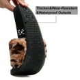 thumbnail image 6 of Barerun Women's Fuzzy Faux Fur Open Toe Slides Slippers, 6 of 8