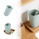 thumbnail image 1 of Portacepillos de dientes para pareja, para el hogar, viajes y hoteles; vaso cuadrado para enjuague bucal, 1 of 8