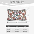 thumbnail image 3 of Plush Throw Pillow Covers, Elegant Flower Paisley Pillow Cases with Invisible Zipper, Breathable Microfiber Pillow Cases Standard Size for Sleeping Bedroom Sofa Living Room 14x20, 3 of 5