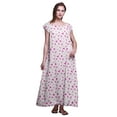thumbnail image 1 of Bimba Robe de Nuit Imprimée pour Femmes en Rayonne Longue Maxi Robe de Sommeil Robe de Nuit, 1 of 4