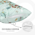thumbnail image 3 of Rateoe World Travel Map Pattern Pillow Covers with Invisible Zipper(Pillows are not Included) Standard Pillowcases-16"x24", 3 of 6