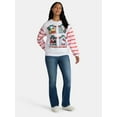 thumbnail image 2 of Hello Kitty and Friends Women's Light Up Christmas Graphic Sweatshirt with Long Sleeves, Sizes XXS-XXL, 2 of 5