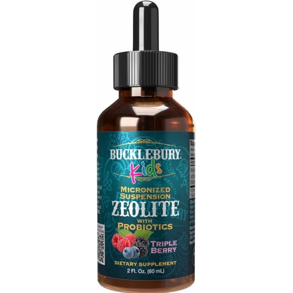 Zeolite for Kids - Delicious Berry-Flavored Zeolite Liquid Suspension with Probiotics - Natural Support for Kids' Health - 2 Fl Oz