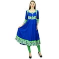 thumbnail image 5 of Phagun Women Rayon Anarkali Printed Kurti Chic Style Flared Tunic Dress Indian Kurta, 5 of 8