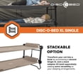 thumbnail image 6 of Disc-O-Bed Single Cot, Portable Sleep Solution for Tents & Cabins, Tan, XL, 6 of 10