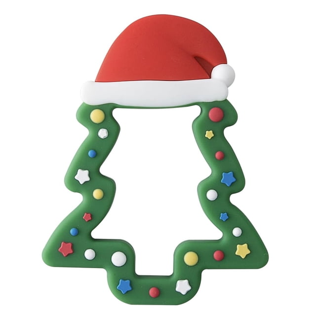 Mordedor de silicona navideño para bebé Jimibaby 10 x 8 cm