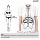 thumbnail image 2 of Women Punk Waist Chain Belt Black,adjustable Body Chain Gothic Belly Waist Belt Rock Pu Leather Layered Belt For Girls Dress Halloween Costume, 2 of 5