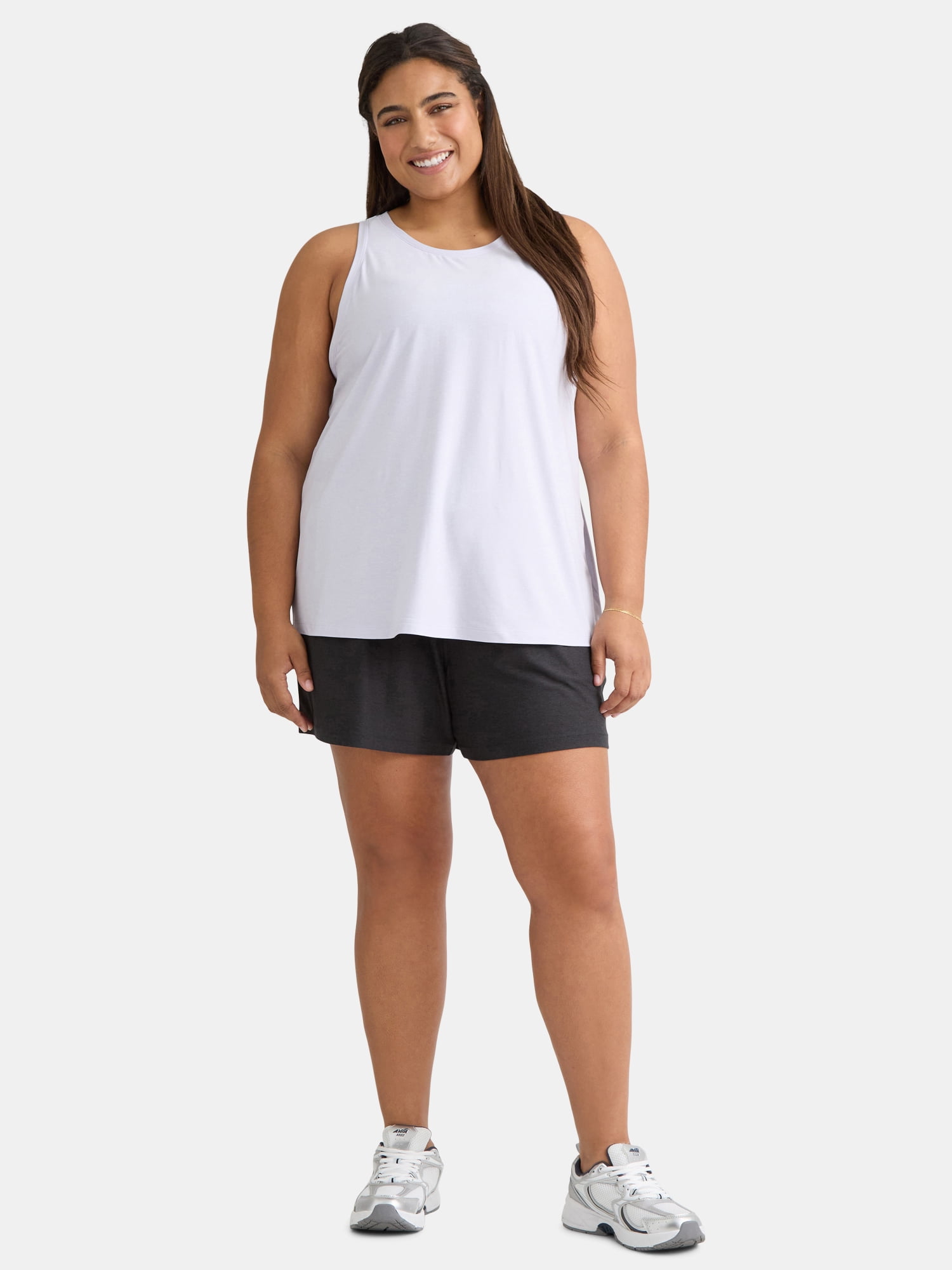 Athletic Works Women's and Women’s Plus ButterCore Soft Performance Gym Shorts, Available in 1, 2 and 5-Pack, Sizes XS-4X