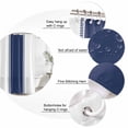 thumbnail image 6 of Blue Solid Color Texture Waterproof Fabric Shower Curtain,Simple Blue Pattern Waterproof Fabric Shower Curtain for Bathroom Curtains Bathtubs Hotel Shower Curtains with 12 Hooks Small 36x78in, 6 of 8