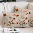 thumbnail image 2 of Ladybugs Eucalyptus Leaves Pillow Covers King, Spring Botanical Vintage Soft Brushed Microfiber Breathable Throw Pillow Covers, Decorative Pillowcase with Zipper for Couch Sofa Bedroom 20"x36", 2 of 9