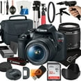 thumbnail image 1 of Canon EOS Rebel T7 DSLR Camera with 18-55mm Zoom Lens + Platinum Mobile Accessory Bundle Package Includes: 32GB Card, Tripod, Bag, Pistol Grip (21pc Bundle), 1 of 2