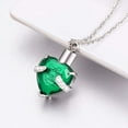 thumbnail image 5 of Crystal Urn Necklace Heart Memorial Keepsake Pendant Ash Holder Cremation Jewelry for Ashes, 5 of 7