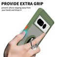 thumbnail image 3 of CoverON For Google Pixel 7 Pro Phone Case, Clear Back Ring Holder Kickstand Cover, Green, 3 of 7