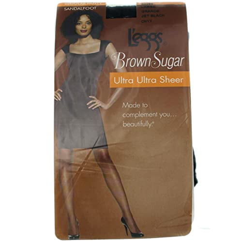 2 Pack L'eggs Brown Sugar Ultra Ultra Sheer NonControl Top Pantyhose