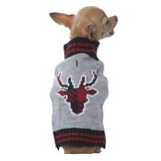 Vibrant Life Dog Sweater Check Deer-XX Small