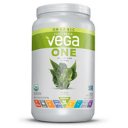Vega One Organic All-in-One Plant Protein Powder, Unsweetened, 20g Protein, 1.7lb 26.9oz
